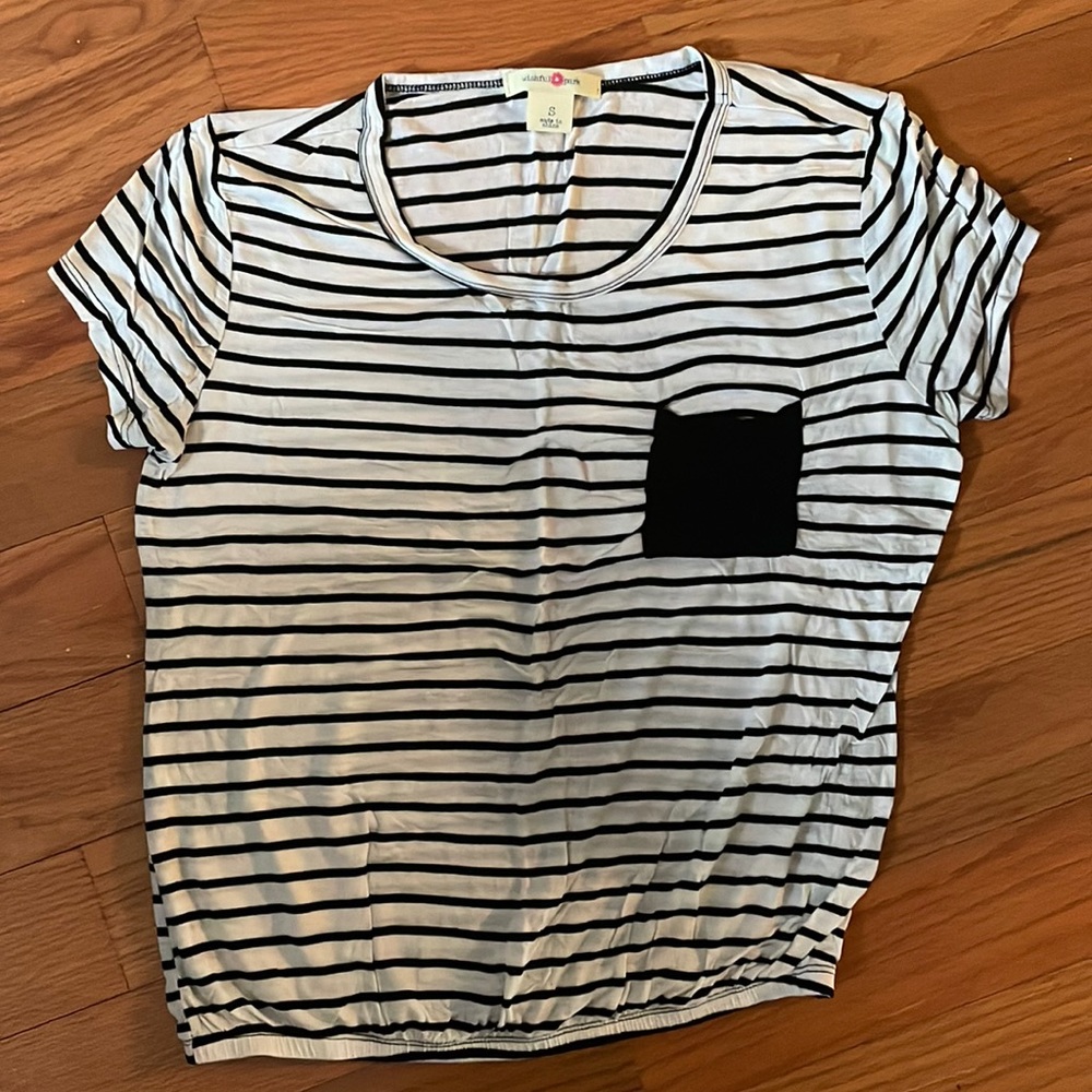 Black & White Striped Tee